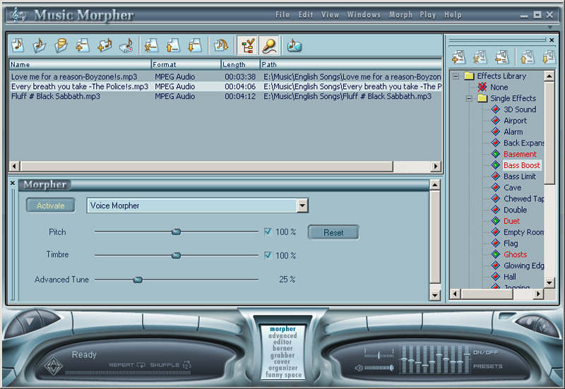 AV Music Morpher Screenshot
